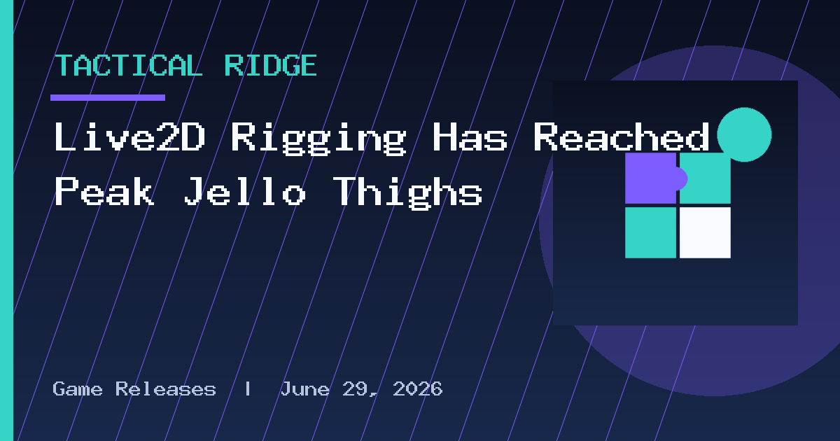 Live2D Rigging Has Reached Peak Jello Thighs