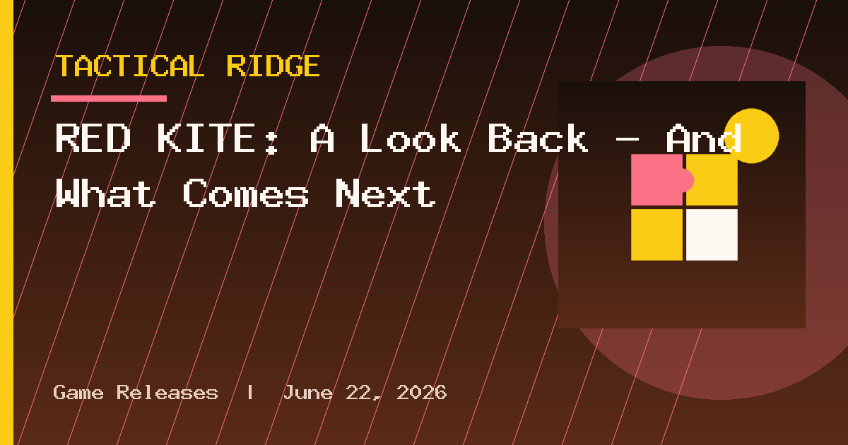 RED KITE: A Look Back - And What Comes Next